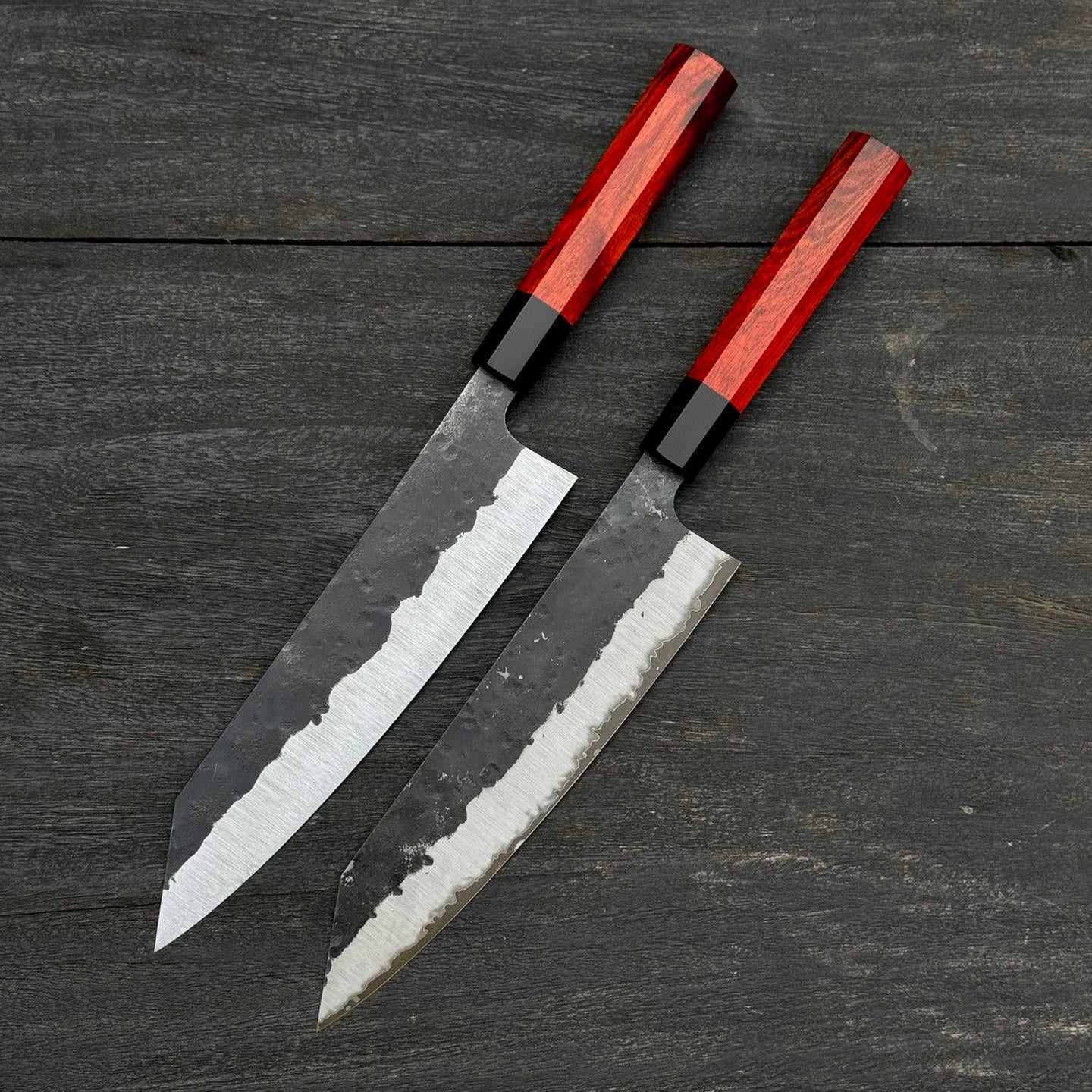 Kiritsuke Sanmai Knife 240mm – 52100 Core Steel with Rosewood Handle & Horn Ferrule