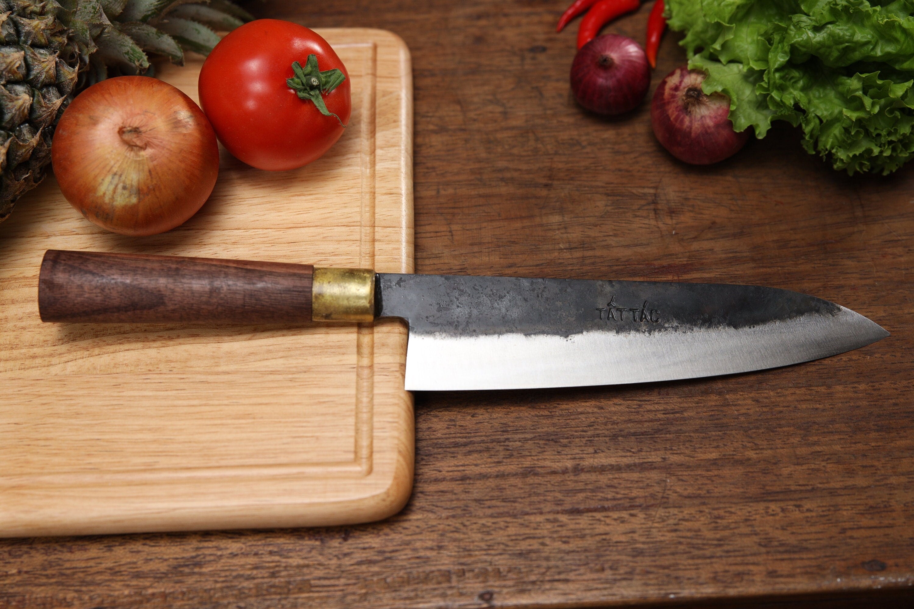 The Legend Gyuto Chef Knife 210mm – Hand-Forged Japanese Style 52100 Carbon Steel