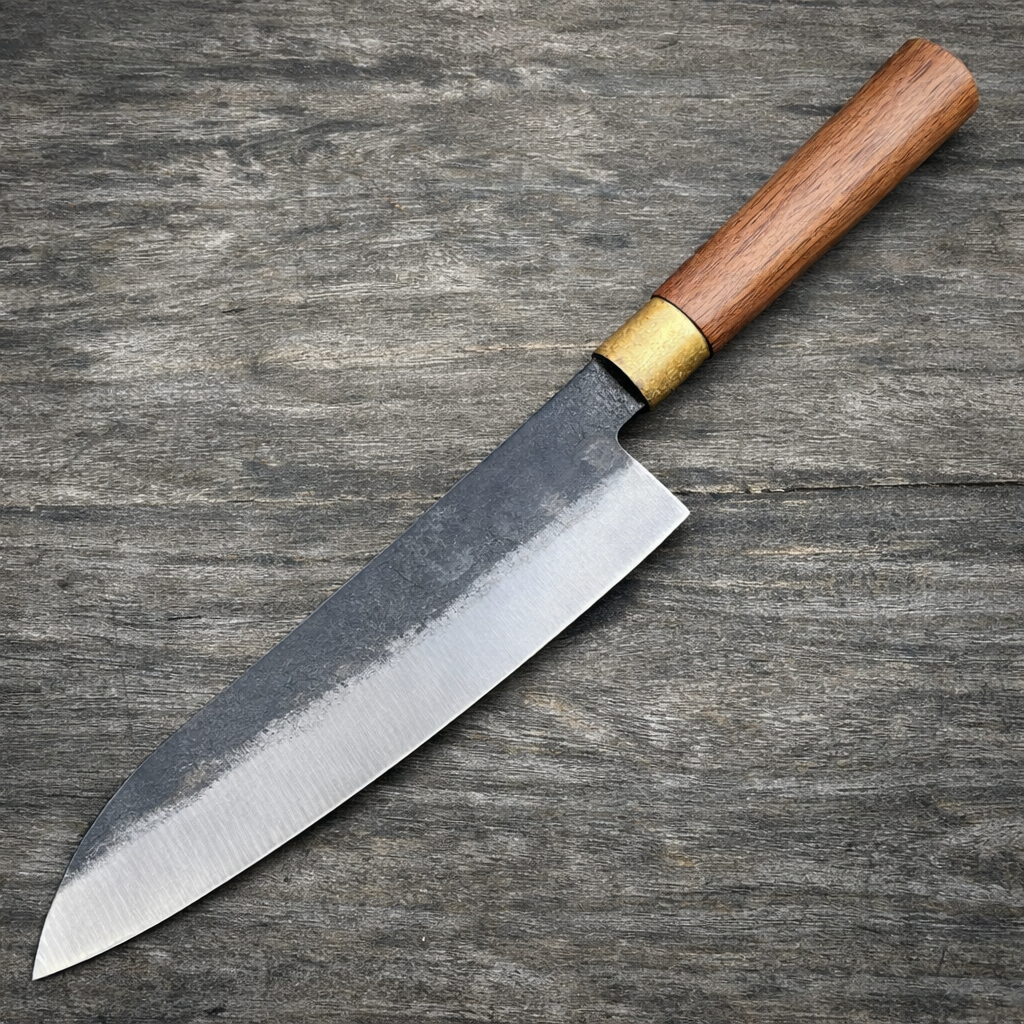 Chef Knives , Handmade Knife, Gift for Him, Japanese Style, High Carbon Steel. Santoku