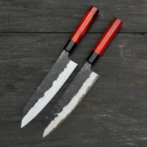 Kiritsuke Sanmai Knife 240mm – 52100 Core Steel with Rosewood Handle & Horn Ferrule